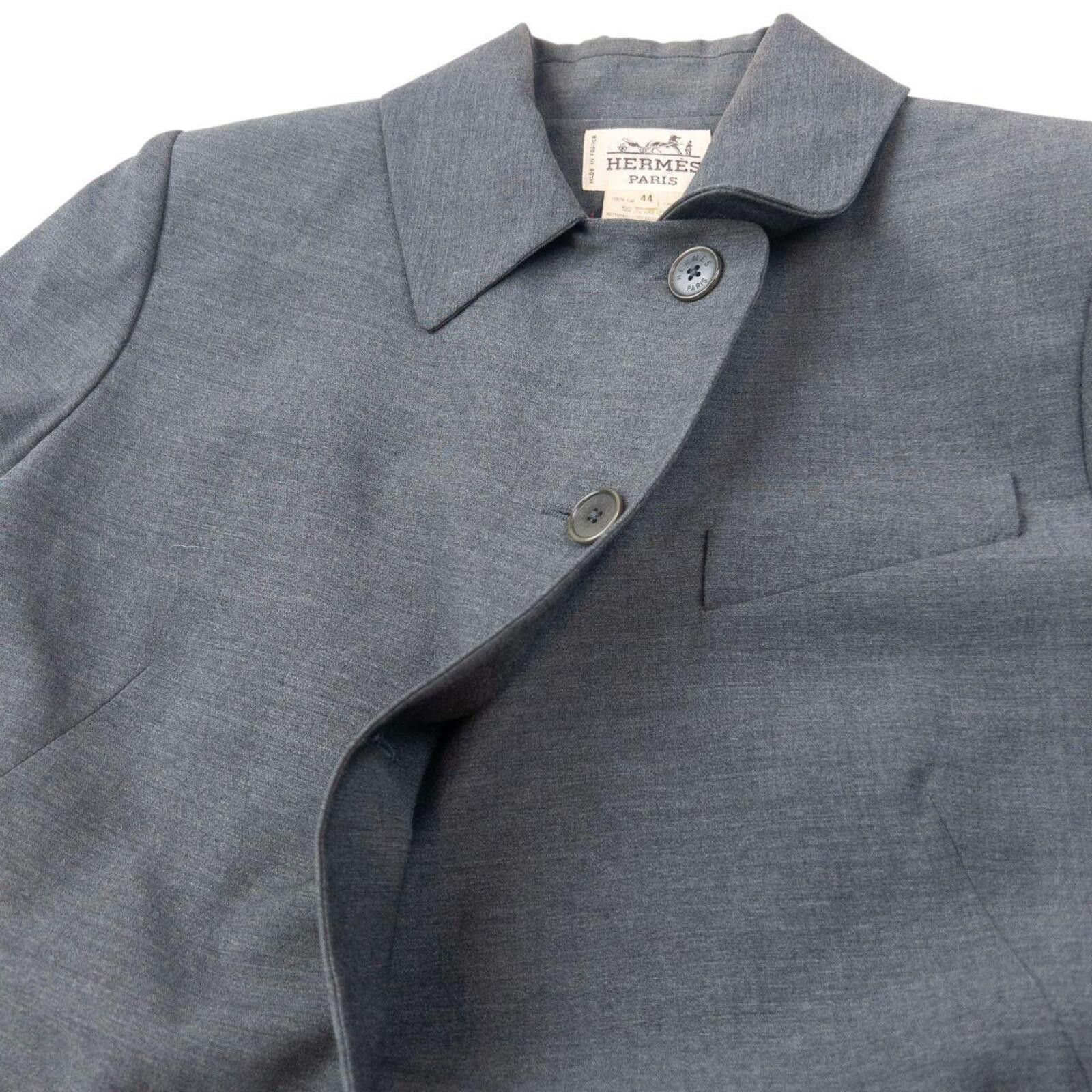 Hermes Vintage 80s Hermès Jacket & Skirt Suit Set Womens Size L Size L / US 10 / IT 46 - 8 Thumbnail