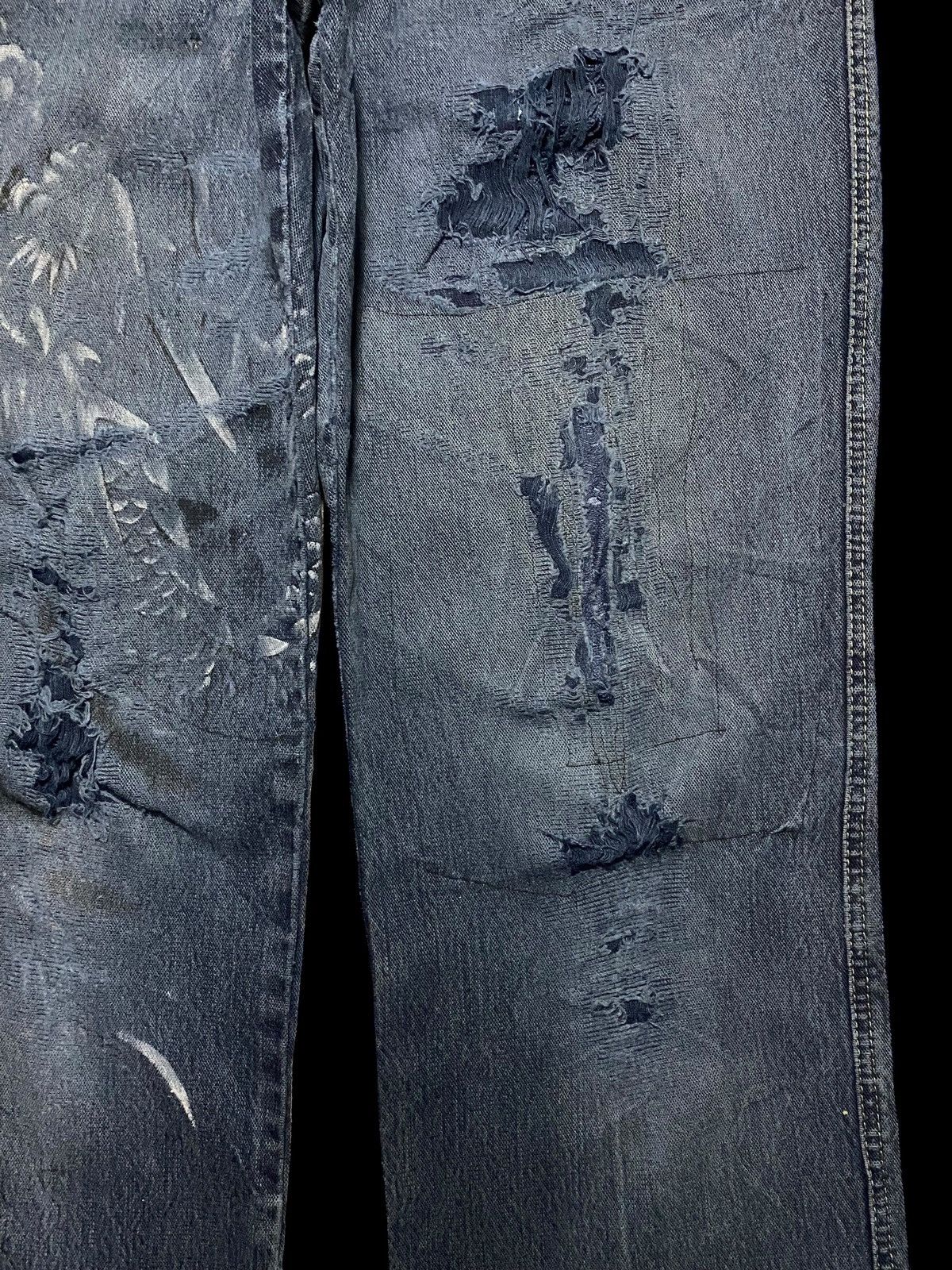 Japanese Brand Vintage Japanese Brands Santafe Dragon Distressed Jeans Size US 32 / EU 48 - 8 Thumbnail