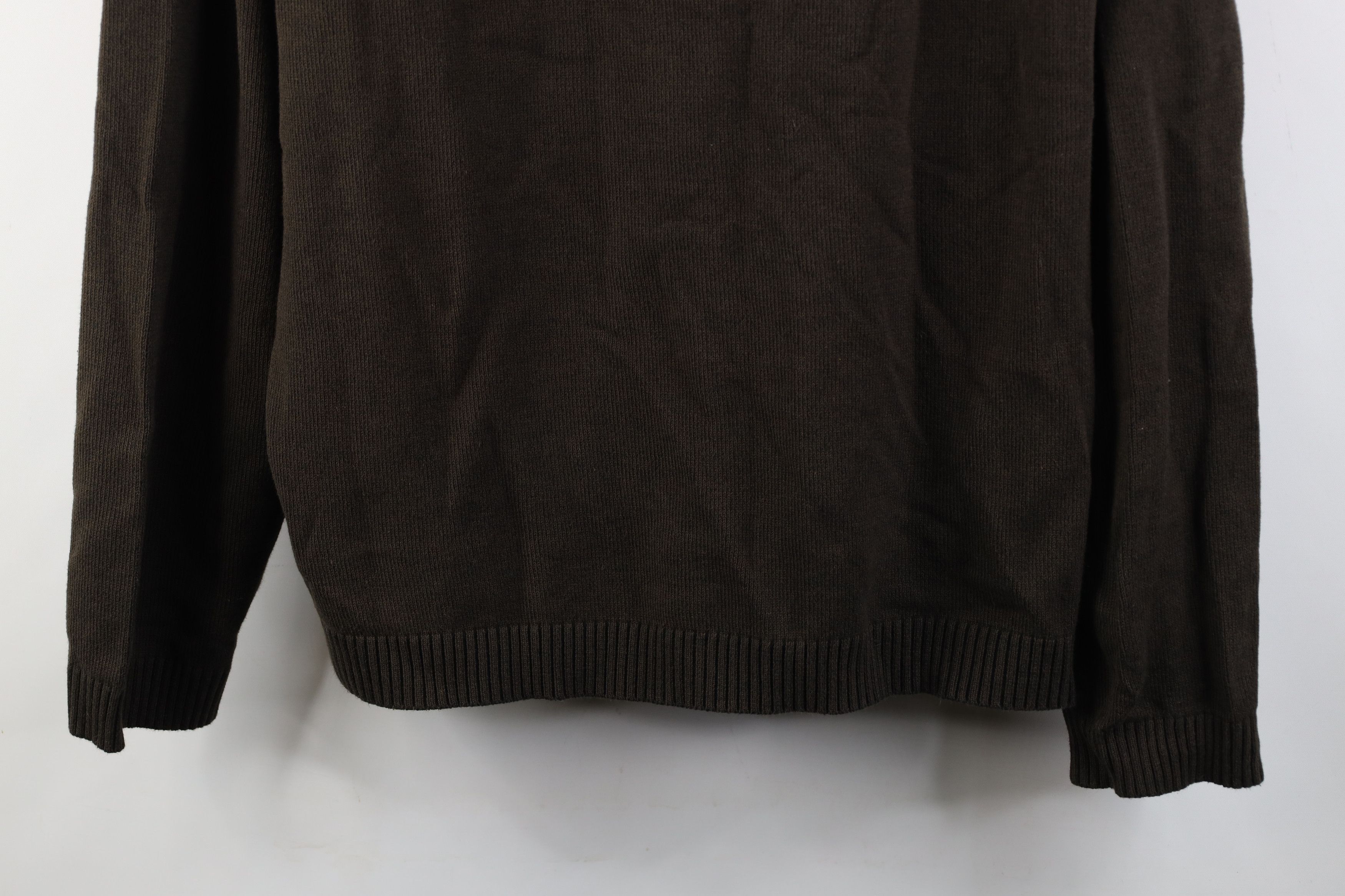 Tommy Bahama Vintage Tommy Bahama Blank Ribbed Knit V-Neck Sweater Brown Size US XXL / EU 58 / 5 - 3 Thumbnail