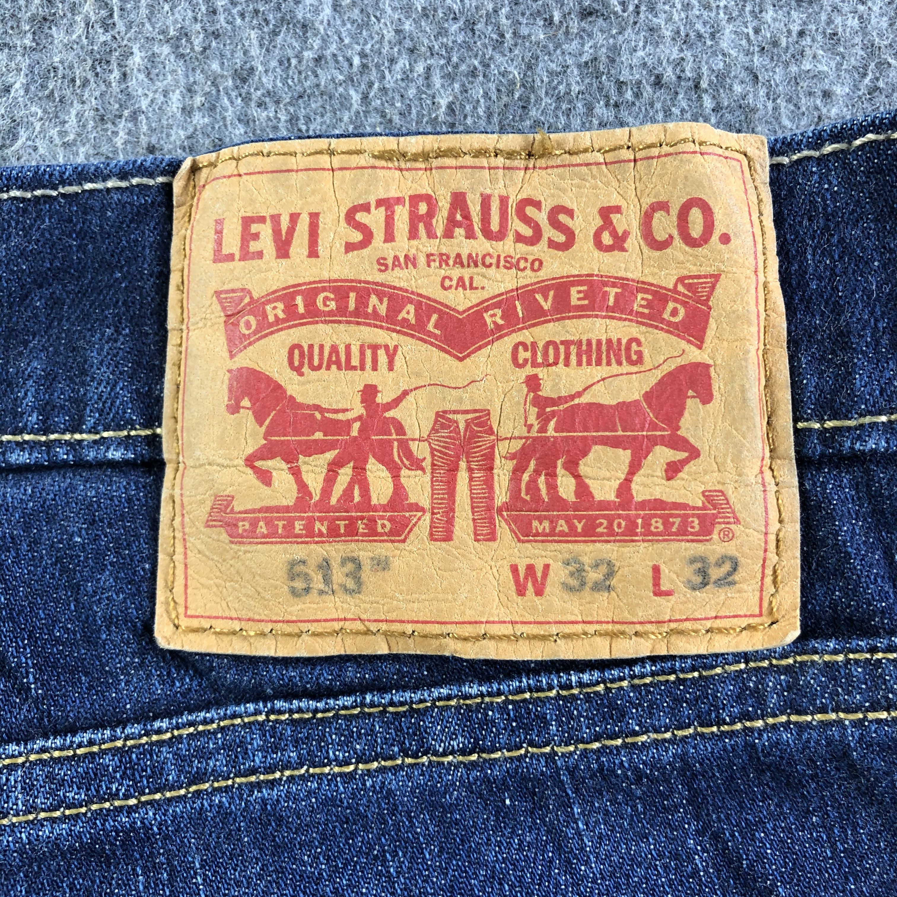 Levi's Vintage Blue Wash Levis 513 Jeans-J4159 Size US 33 - 5 Thumbnail