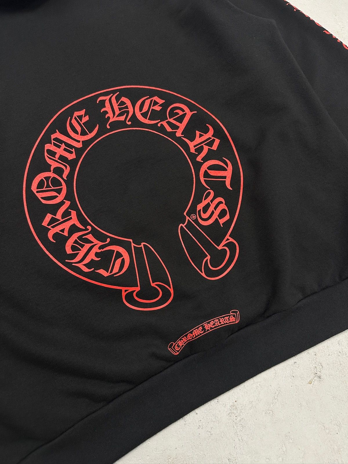 Chrome Hearts Chrome Hearts Horseshoe Logo Hoodie Black Red Size US L / EU 52-54 / 3 - 2 Thumbnail