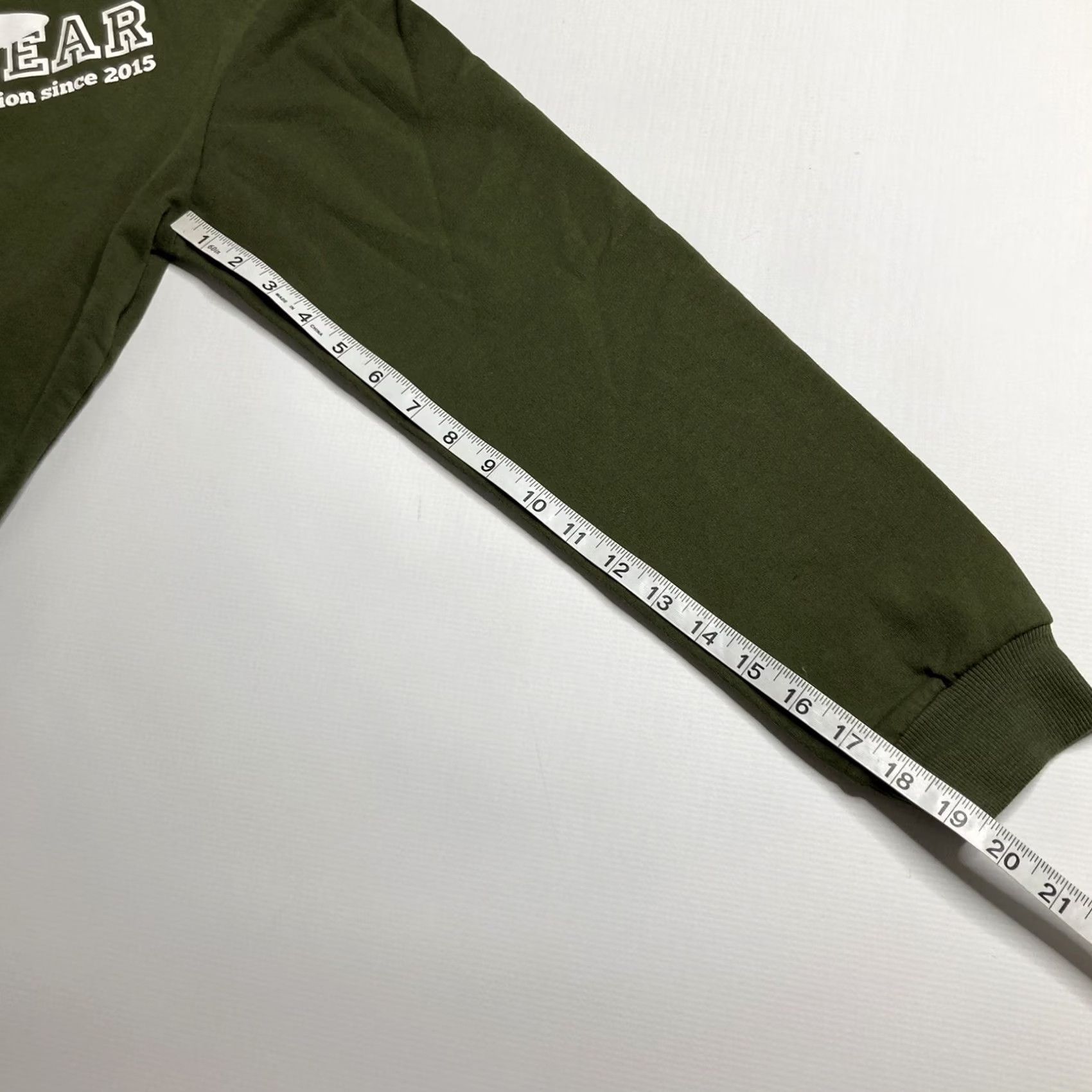 Vintage VINTAGE GRRRL Hoodie Army Green Athletic Wear Victoria Small Front Pocket Spellout NWT Size S / US 4 / IT 40 - 8 Thumbnail
