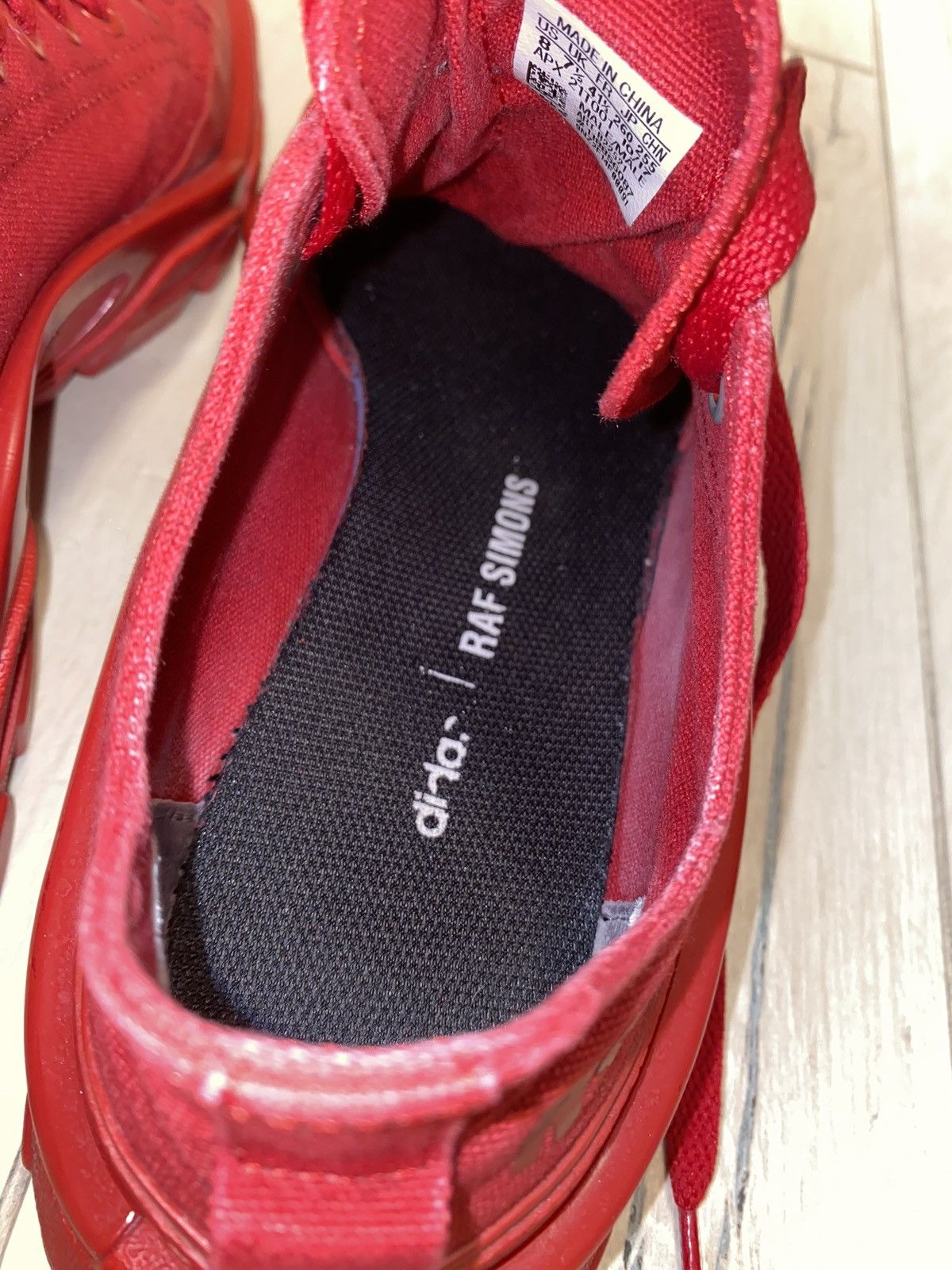 Raf Simons Raf Simons Red Detroit Runner Low-Top Sneakers Size US 8 / EU 41 - 8 Thumbnail