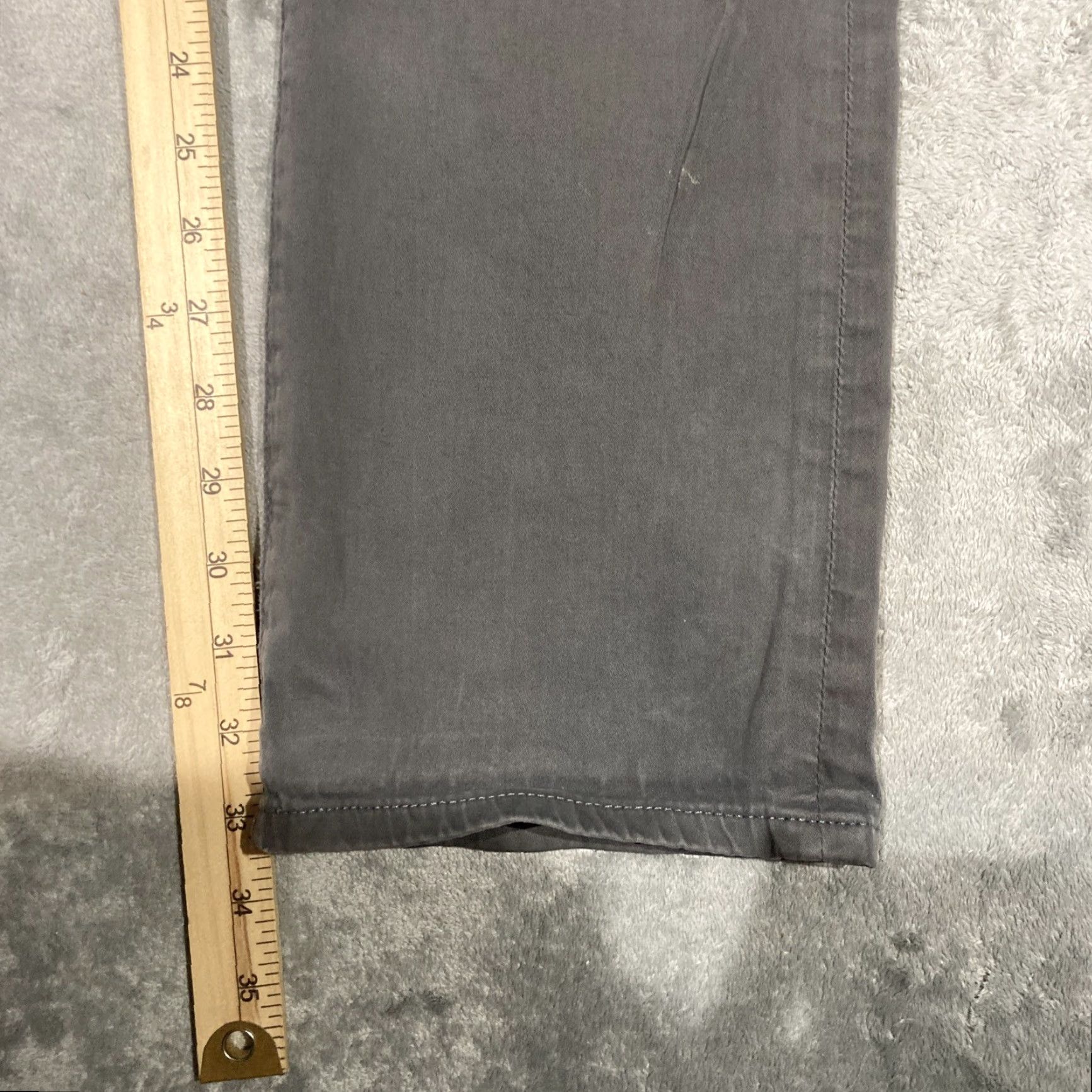 Vintage AG Adriano Goldschmied Pants Gray The Graduate Tailored Leg Stretch Men 34x33 34x34 Straight Khakis Pockets Casual Vintage No Size US 34 / EU 50 - 6 Thumbnail