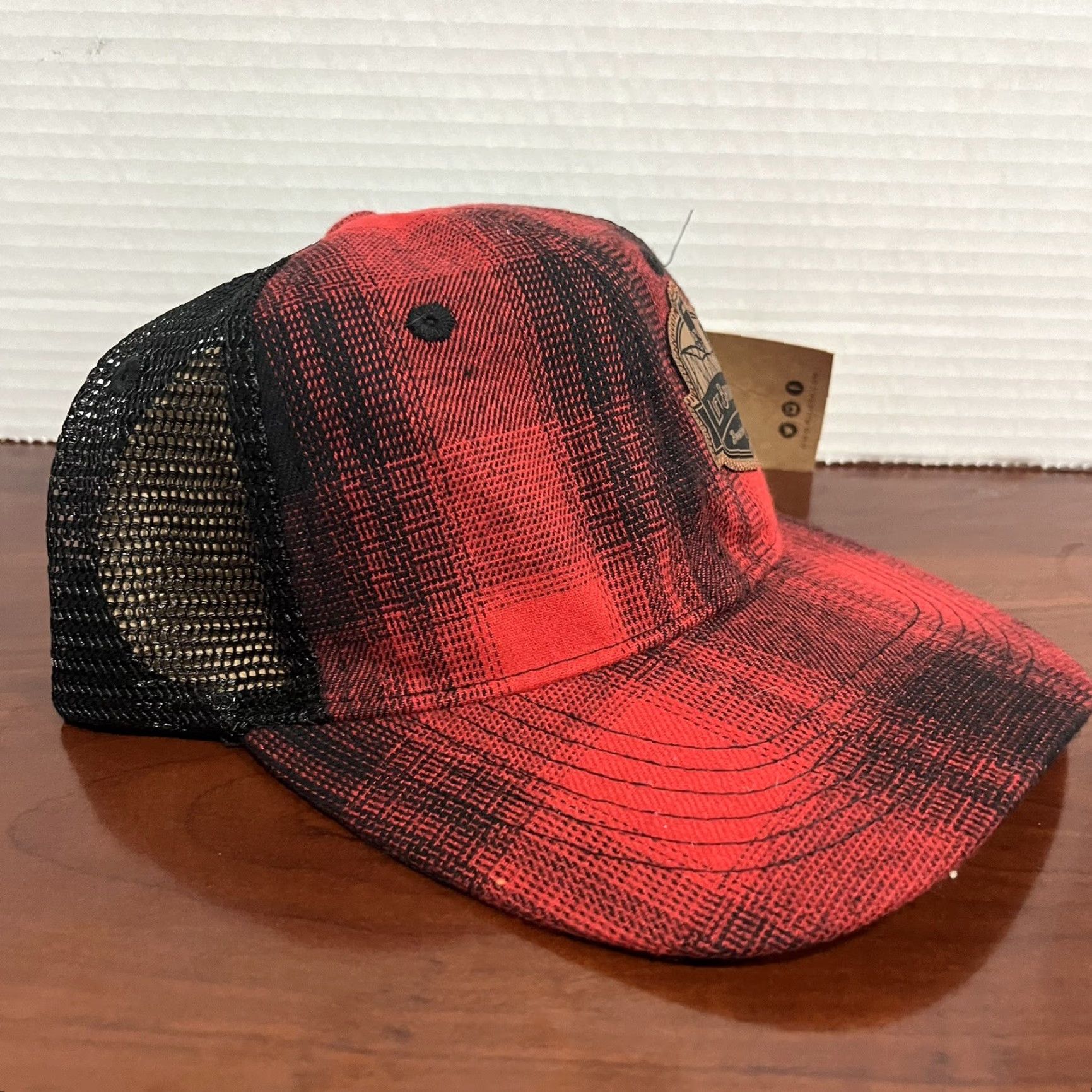 Vintage BLUE 84 Lift Bridge Brewery Hat Cap Strap Back Plaid Red Black Minnesota Men Baseball Cap NCAA 90s Outdoors Size ONE SIZE - 3 Thumbnail