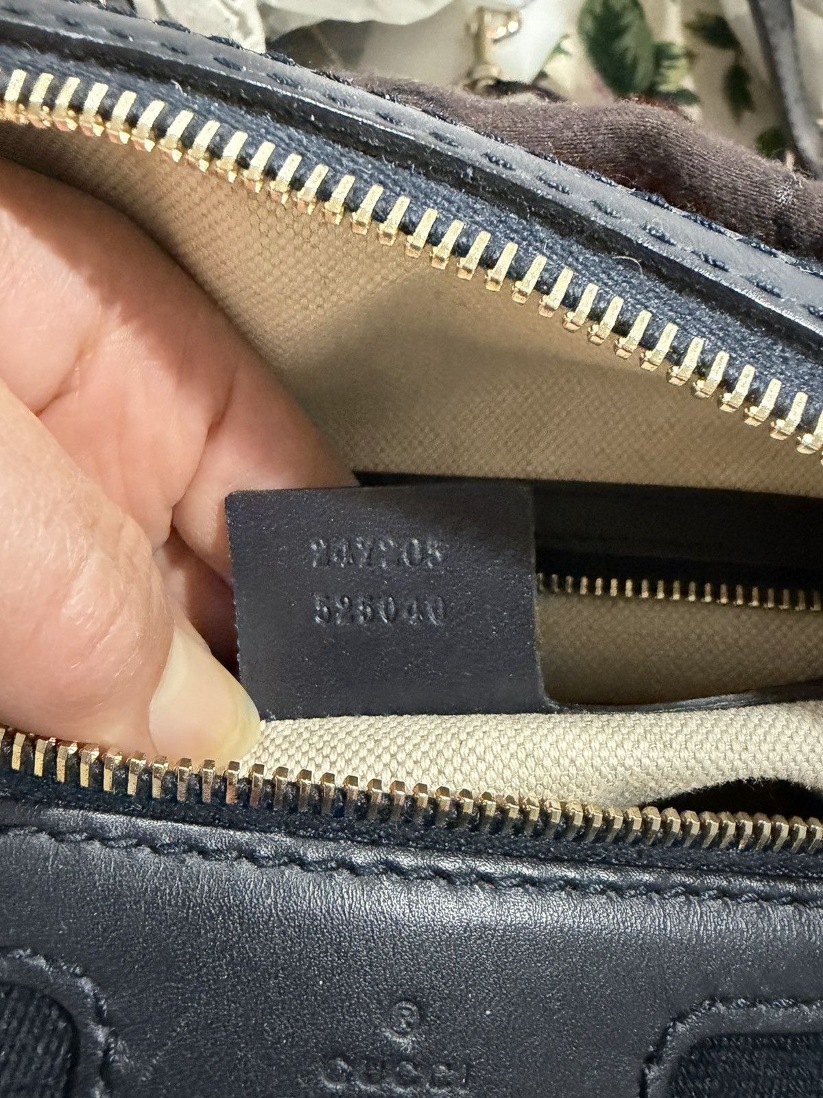 Gucci Gucci GG Canvas Boston Navy Medium Size ONE SIZE - 19 Thumbnail