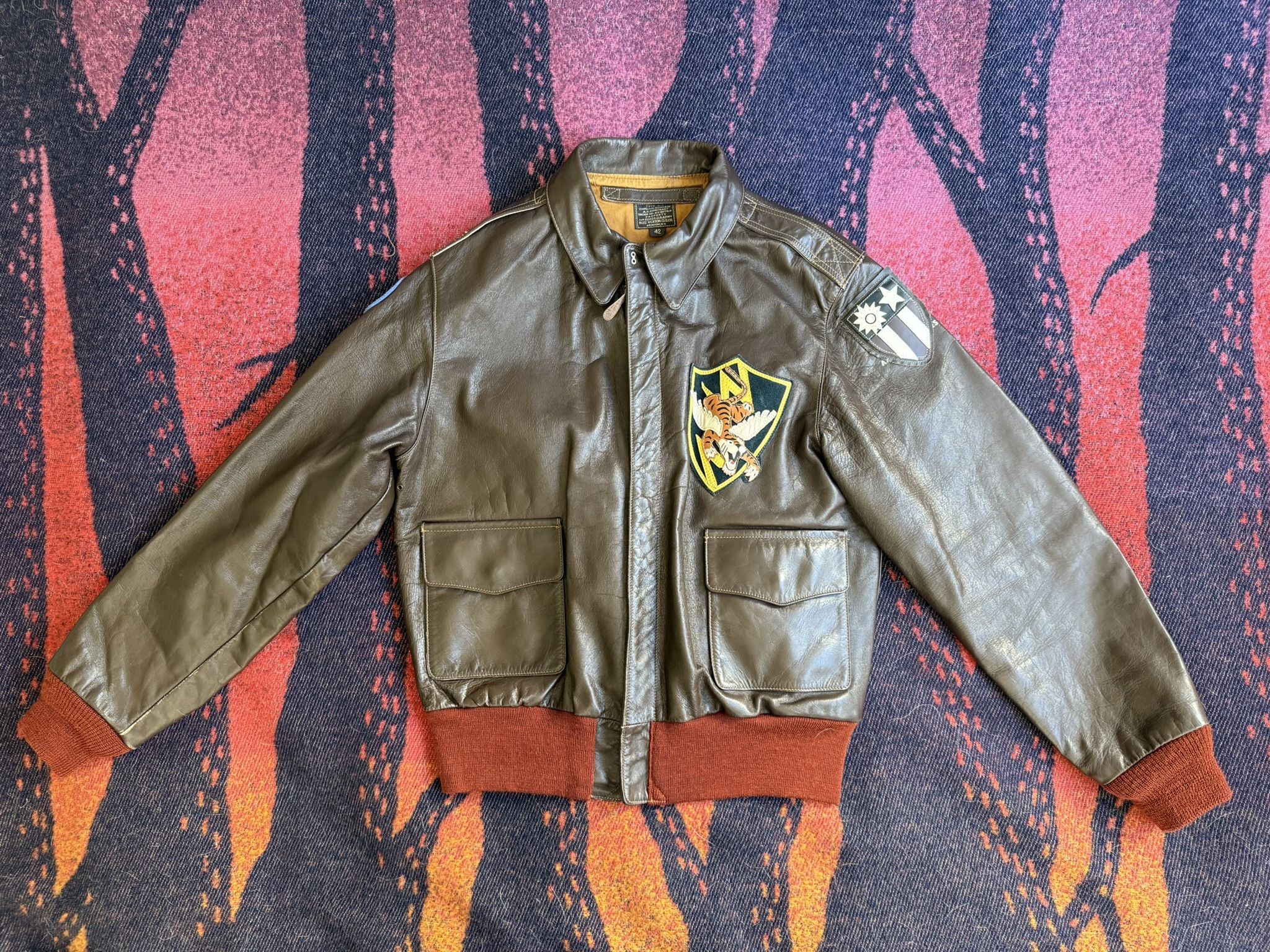 Buzz Rickson's Buzz Rickson's A-2 Flying Tigers flight jacket, tag size 42 Size US M / EU 48-50 / 2 - 1 Thumbnail