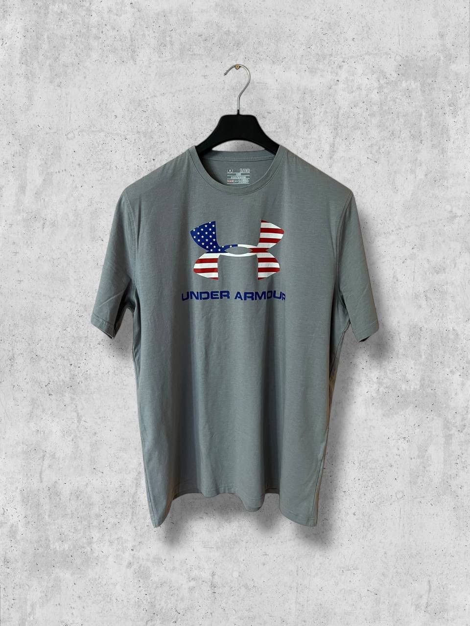 Under Armour Under Armour USA flag logo heatgear t shirt tee Size US XL / EU 56 / 4 - 1 Thumbnail