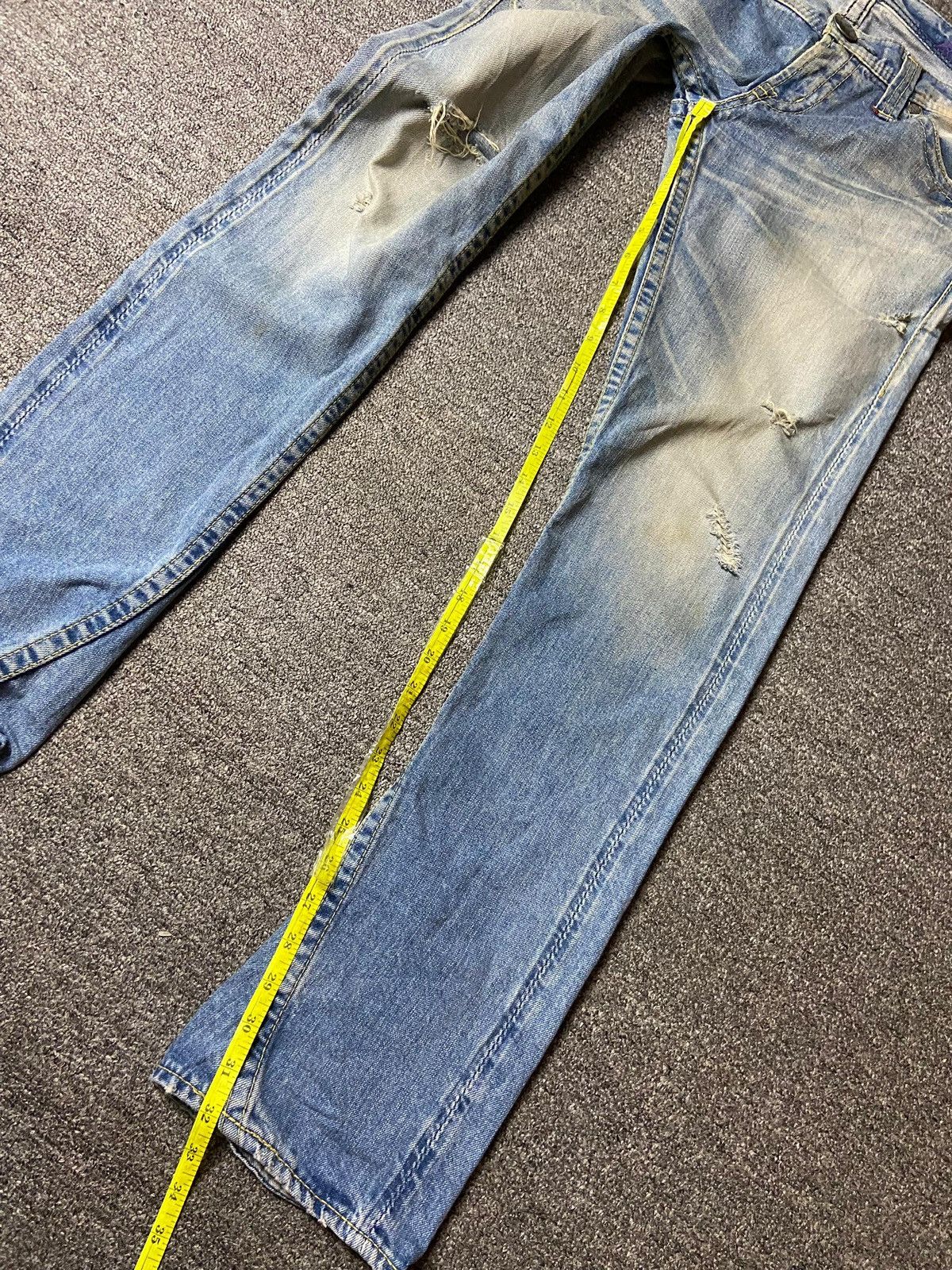 Japanese Brand × Vintage Vintage Rodeo Crowns Distressed Denim Ripped Jeans (122) Size US 32 / EU 48 - 3 Thumbnail