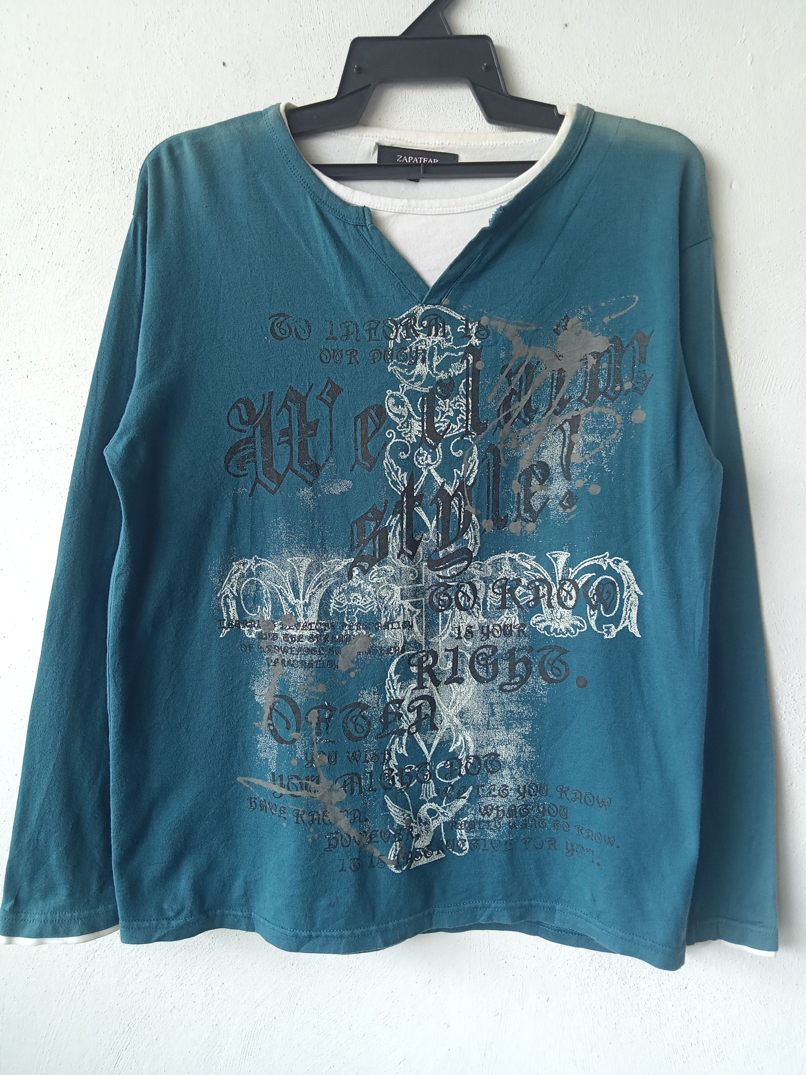 Affliction Japanese Seditionaries Zapatear Printed LS Tshirt Size US L / EU 52-54 / 3 - 1 Thumbnail