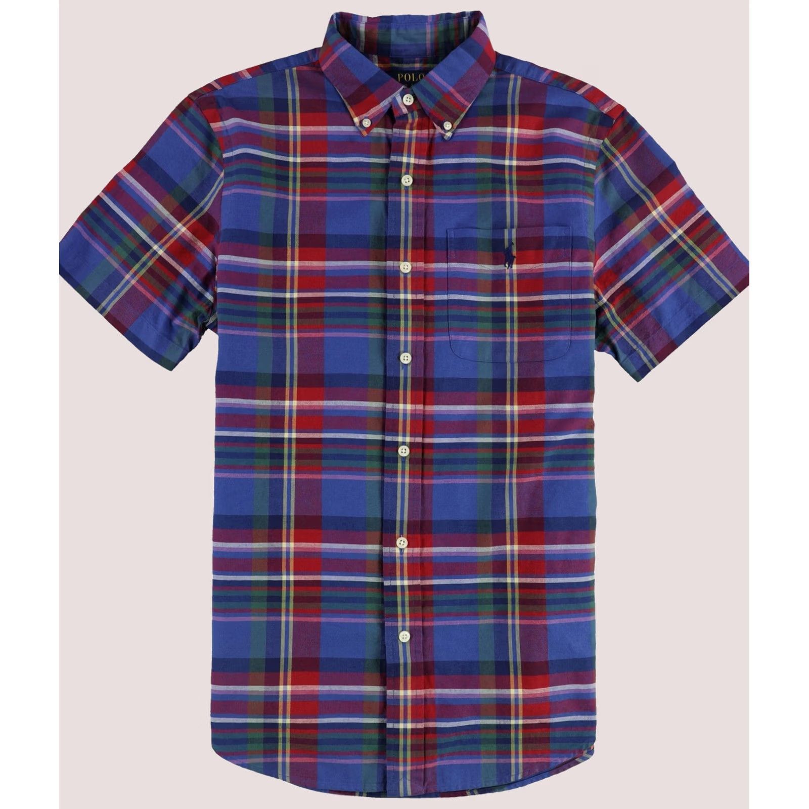 Ralph Lauren Ralph Lauren Mens Plaid Oxford Button Up Shirt, Multicoloured, Medium Size US M / EU 48-50 / 2 - 1 Thumbnail