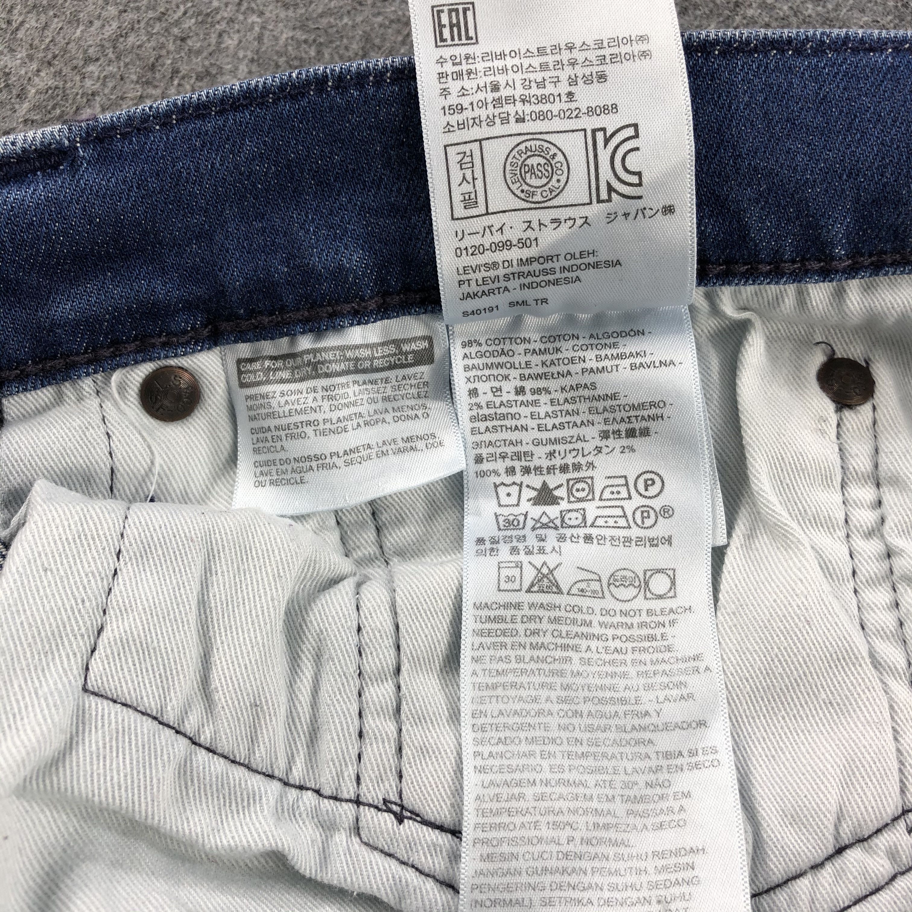 Levi's Vintage Blue Wash Levis 511 Jeans-J2158 Size US 34 / EU 50 - 11 Thumbnail