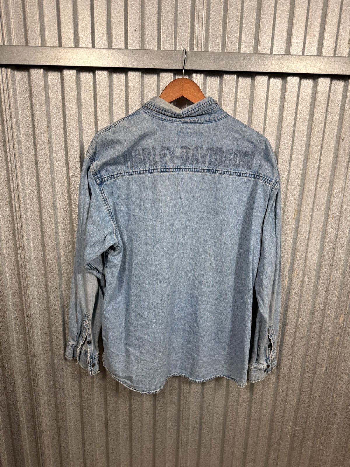 Harley Davidson Insane Vintage Harley Davidson Sun Faded Button Up Western S Size US L / EU 52-54 / 3 - 9 Thumbnail