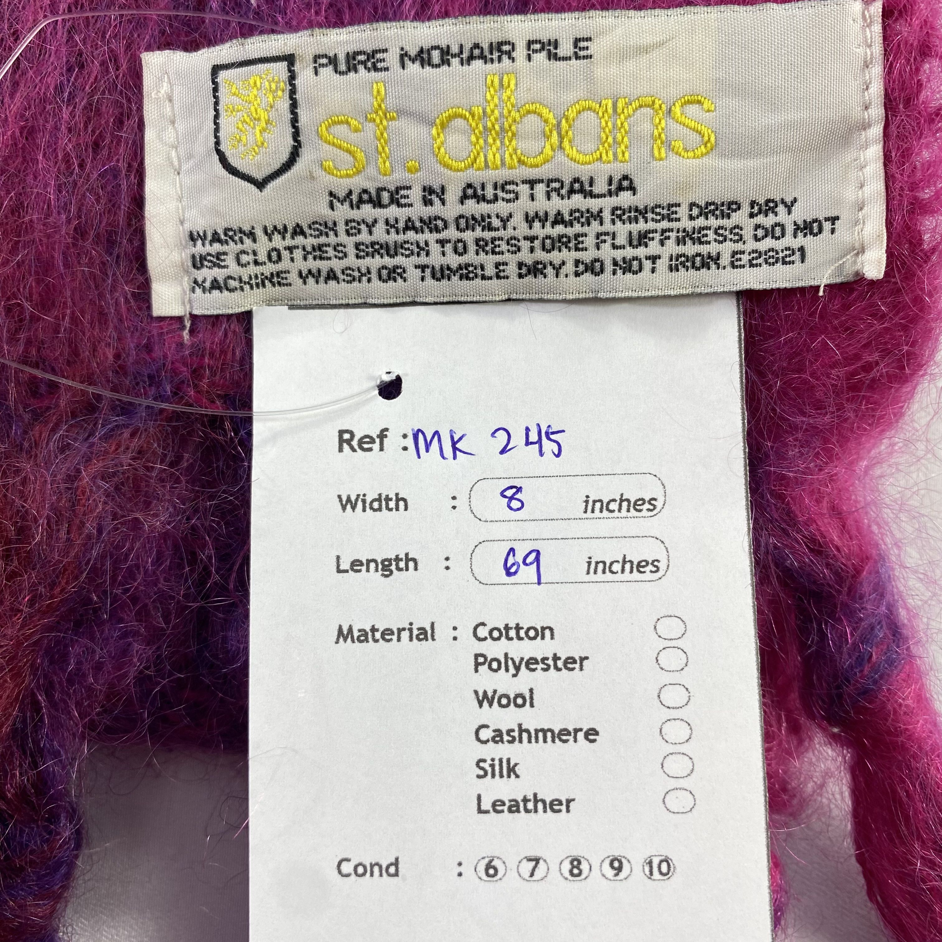 Designer St Albans Mohair Scarf / Muffler / Neckwear Size ONE SIZE - 5 Thumbnail