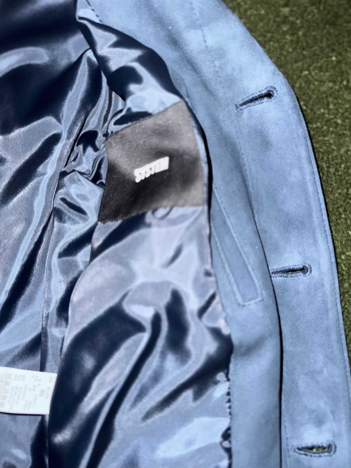 System [95] SYSTEM Lambskin Suede Trucker Leather Jacket Size US M / EU 48-50 / 2 - 5 Thumbnail