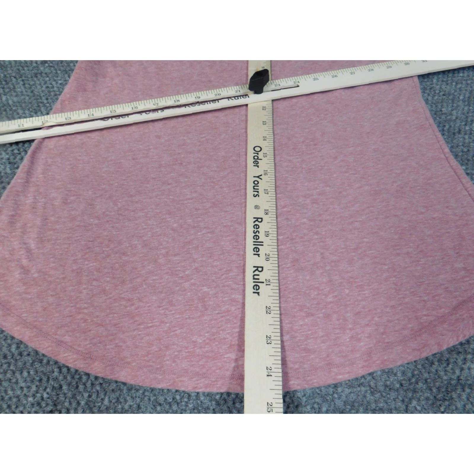 Vintage St. John's Bay Blouse Womens M Pink Short Sleeve Crew Neck California Stretch Solid Regular Highlight Button Casual Shirt Size M / US 6-8 / IT 42-44 - 7 Thumbnail