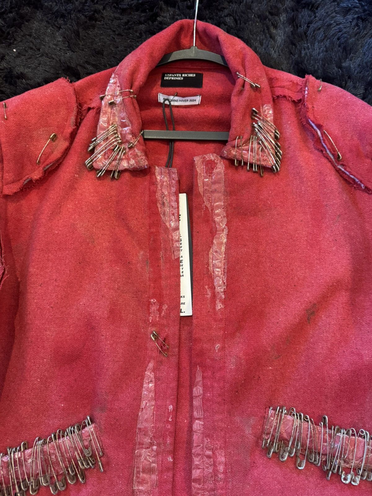Enfants Riches Deprimes Enfants Riches Deprimes Wool Red Runway 2024 jacket Size US XL / EU 56 / 4 - 4 Thumbnail
