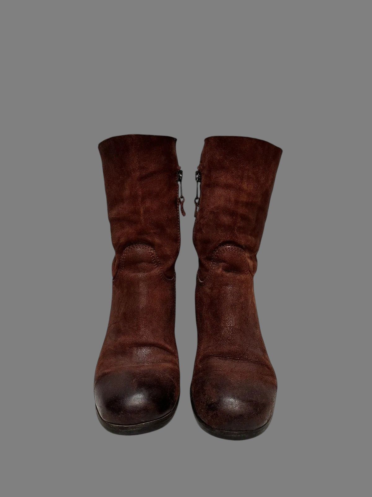 A.S.98 Rare Leather Boots Japan LGB Hight Vintage Rick owens style Size US 7 / IT 37 - 3 Thumbnail