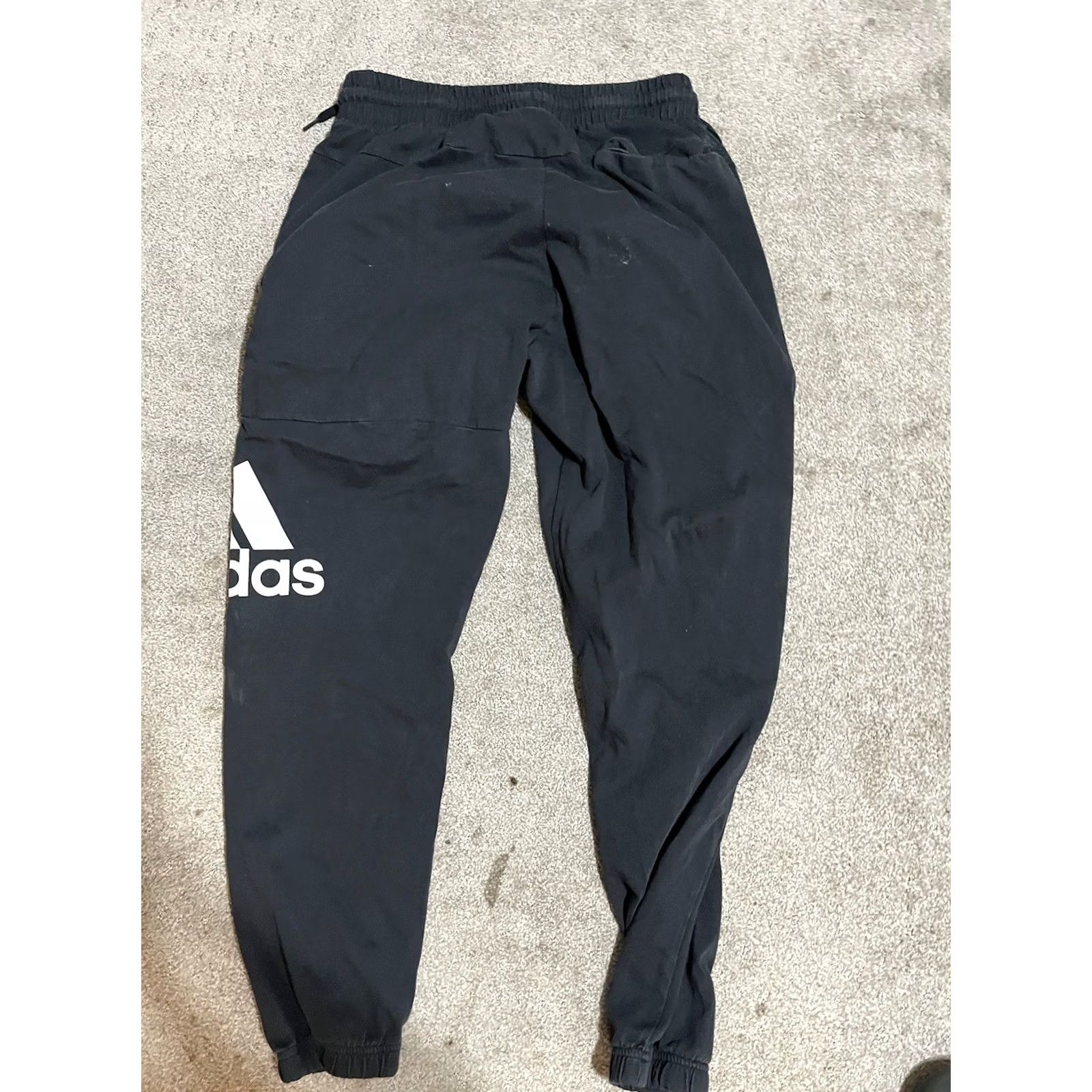 Adidas Adidas Jogger Sweatpants Men M Drawstring Pockets Logo Black Logo Modern Active Sports Size US 31 - 3 Thumbnail
