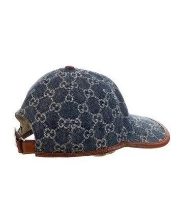 Gucci Gucci GG Logo Denim Baseball Cap Size ONE SIZE - 2 Thumbnail