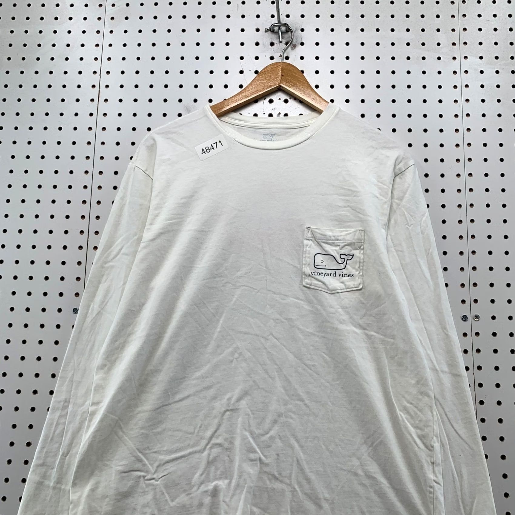 Vineyard Vines Vineyard Vines Shirt Men M White Christmas Santa Whale Long Sleeve Pocket Graphic Print Holiday Size US M / EU 48-50 / 2 - 4 Thumbnail