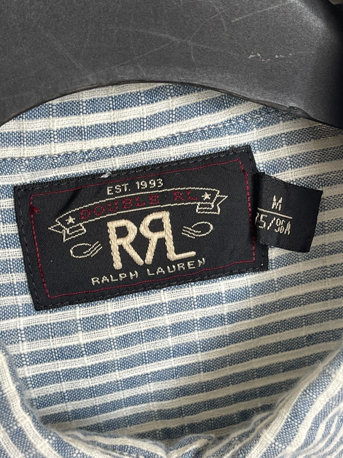 RRL Ralph Lauren RRL Double RL Striped Blue Longsleeve Button Shirt 3775279 Size US M / EU 48-50 / 2 - 7 Thumbnail