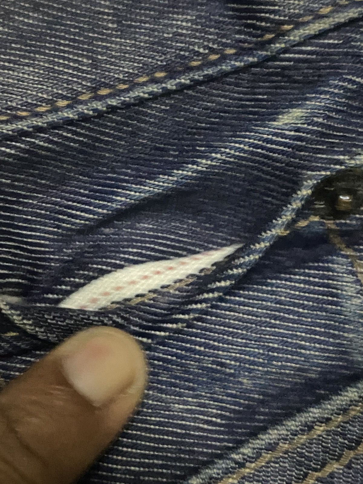 Undercover × Uniqlo Vintage Uniqlo Blue Wash Distressed Repair Skinny Jeans Size US 32 / EU 48 - 9 Thumbnail