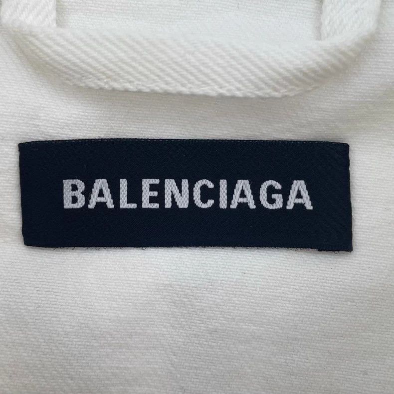 Balenciaga Balenciaga Back Letter Logo Stone Washed Denim Jacket Size US S / EU 44-46 / 1 - 6 Thumbnail