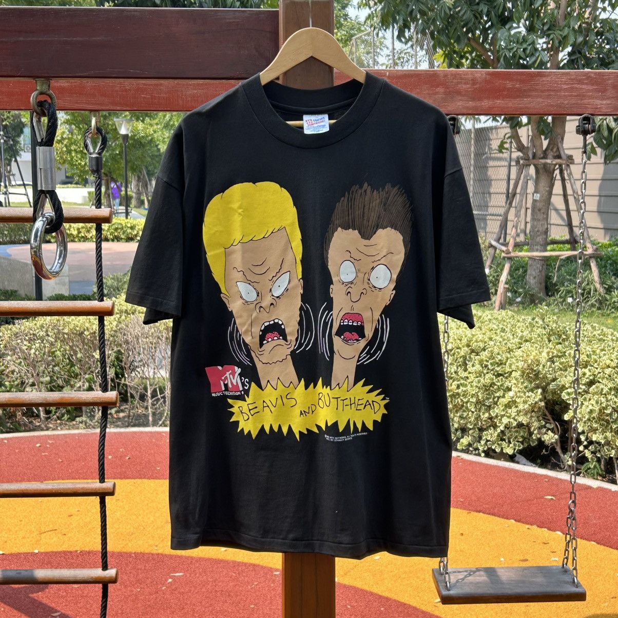 Band Tees Beavis snd butt-head 1993 vintage mtv Size US XL / EU 56 / 4 - 1 Thumbnail
