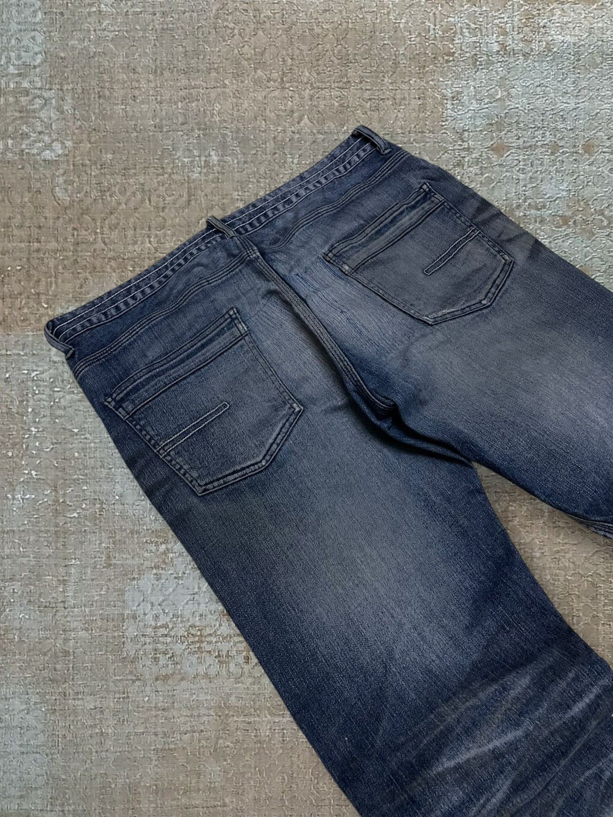 Japanese Brand Vintage 90s Designer Japan High Street Distressed City Denim Size US 33 - 15 Thumbnail