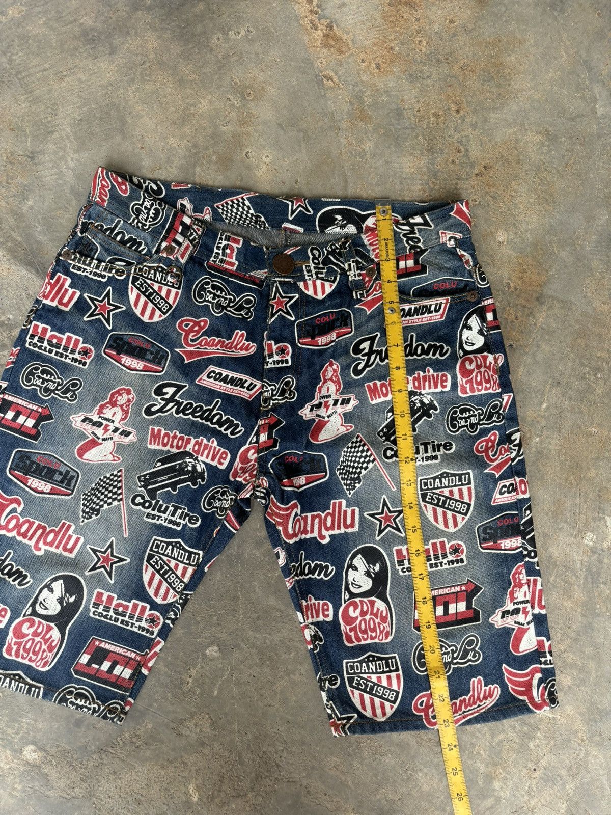 Hysteric Glamour × Japanese Brand Y2k Hysteric Glamour Style Legitimate Denim Full Print Size US 34 / EU 50 - 11 Thumbnail