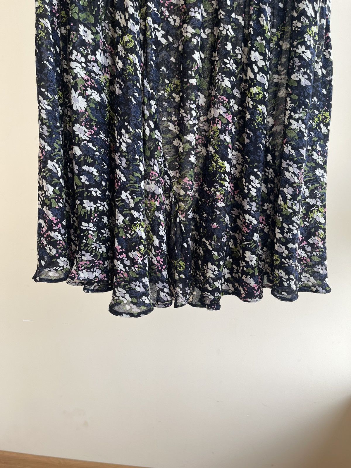 Ganni Ganni Georgette Sheer Floral Print Viscose Maxi Skirt FW19 Size 32" / US 10 / IT 46 - 11 Thumbnail