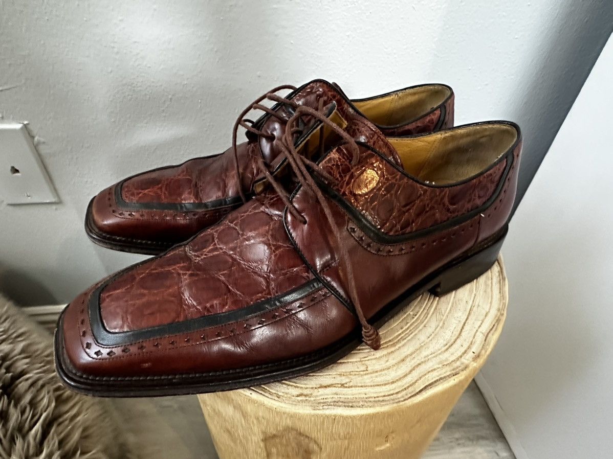 Mezlan Mugello Genuine Crocodile Dress Shoes – 9.5M