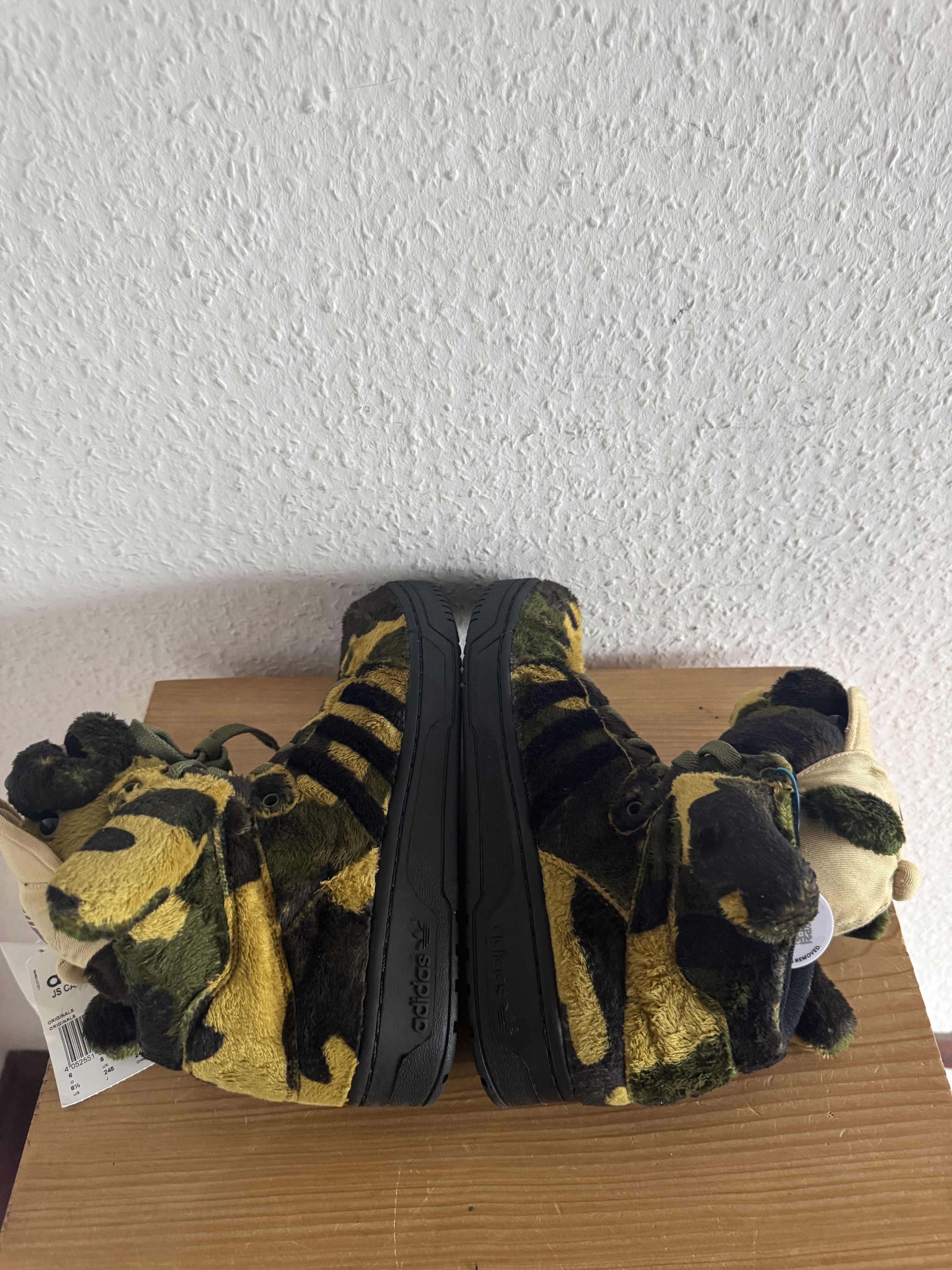 Adidas × Jeremy Scott JS Camo Teddy Bear Sneakers Size US 6.5 / EU 39-40 - 14 Thumbnail