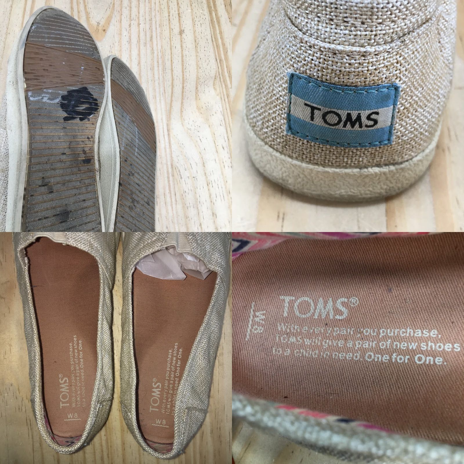 Toms TOMS Avalon Slip-On Beige Canvas Casual Shoes Womens 8 Flat Low Top Comfort Walking Brand: TOMS, Casual, Beige, Women, 8, Slip-On, Canvas Size M / US 6-8 / IT 42-44 - 9 Thumbnail