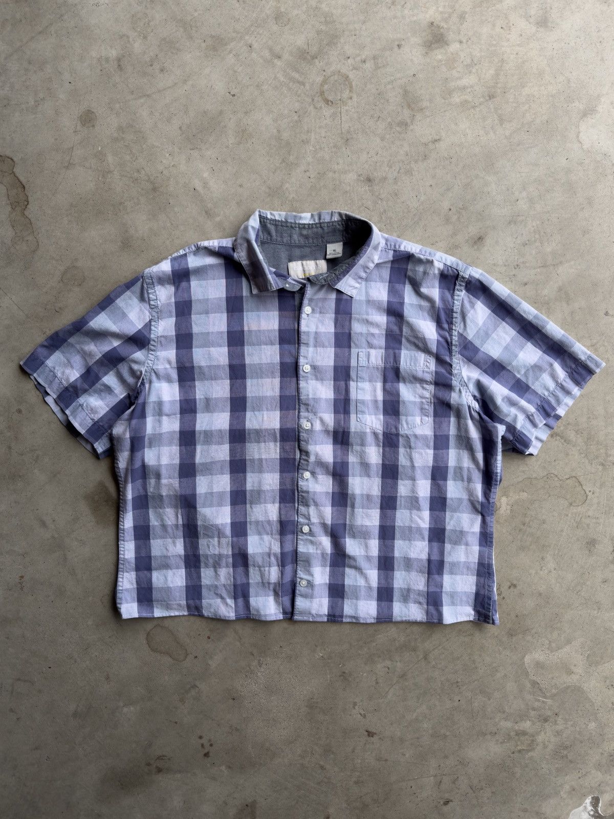 Other Vintage Cropped Plaid Button Down Shirt - L Size US L / EU 52-54 / 3 - 1 Thumbnail