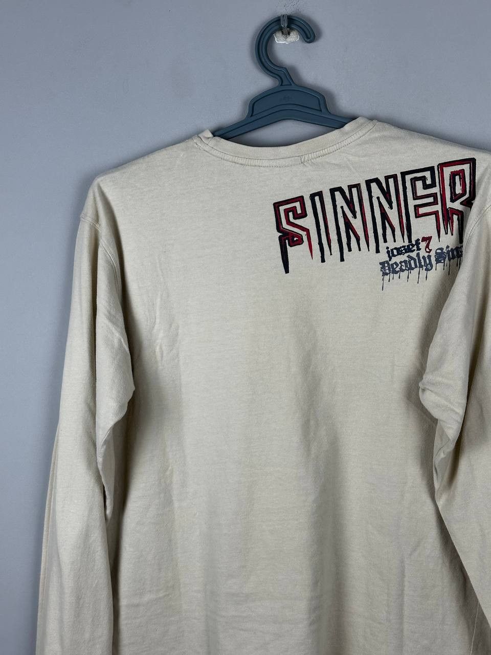Japanese Brand Vintage Avant Garde Grunge Born To Sin T shirt Size US L / EU 52-54 / 3 - 12 Thumbnail
