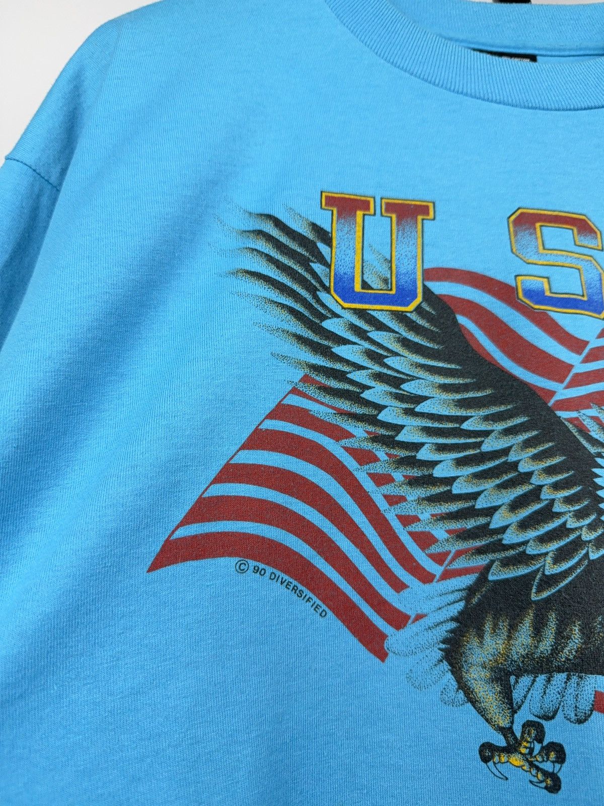Vintage Vintage 1990 Made in USA Eagle graphic tee shirt Size US XL / EU 56 / 4 - 3 Thumbnail