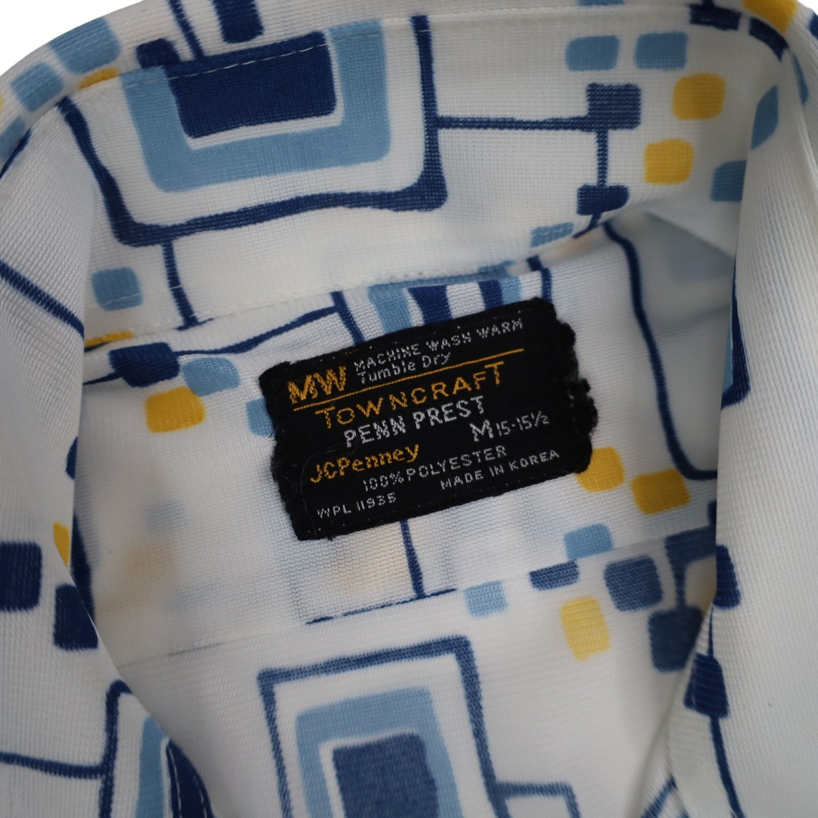 Vintage Vintage 70s JC Penny Towncraft Allover Button Down Shirt Size US M / EU 48-50 / 2 - 7 Thumbnail