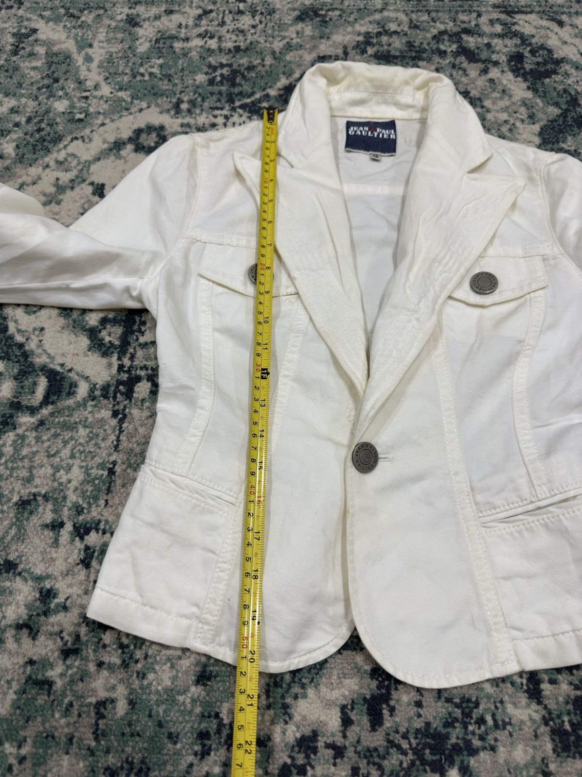 Jean Paul Gaultier Jean Paul Gaultier White Denim Jacket Size S / US 4 / IT 40 - 12 Thumbnail