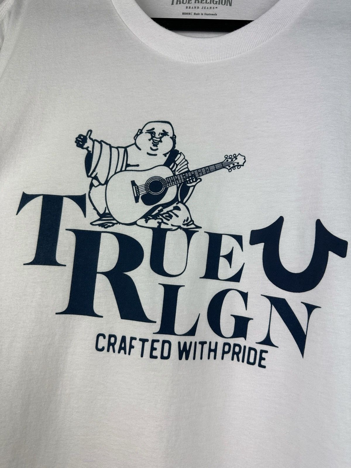 True Religion True Religion White T-Shirt Buddha Graphic Print Size US M / EU 48-50 / 2 - 5 Thumbnail
