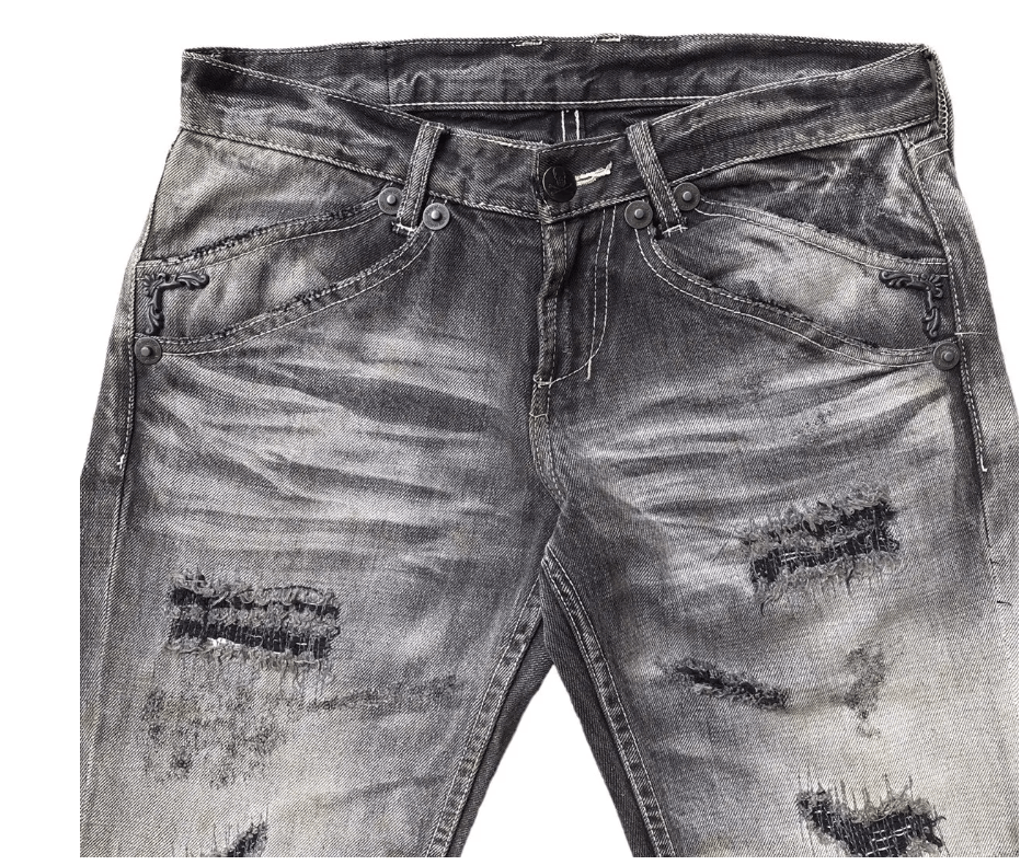 Other Army Of No! Japan Distressed Double Pocket Bootcut Size US 32 / EU 48 - 3 Thumbnail