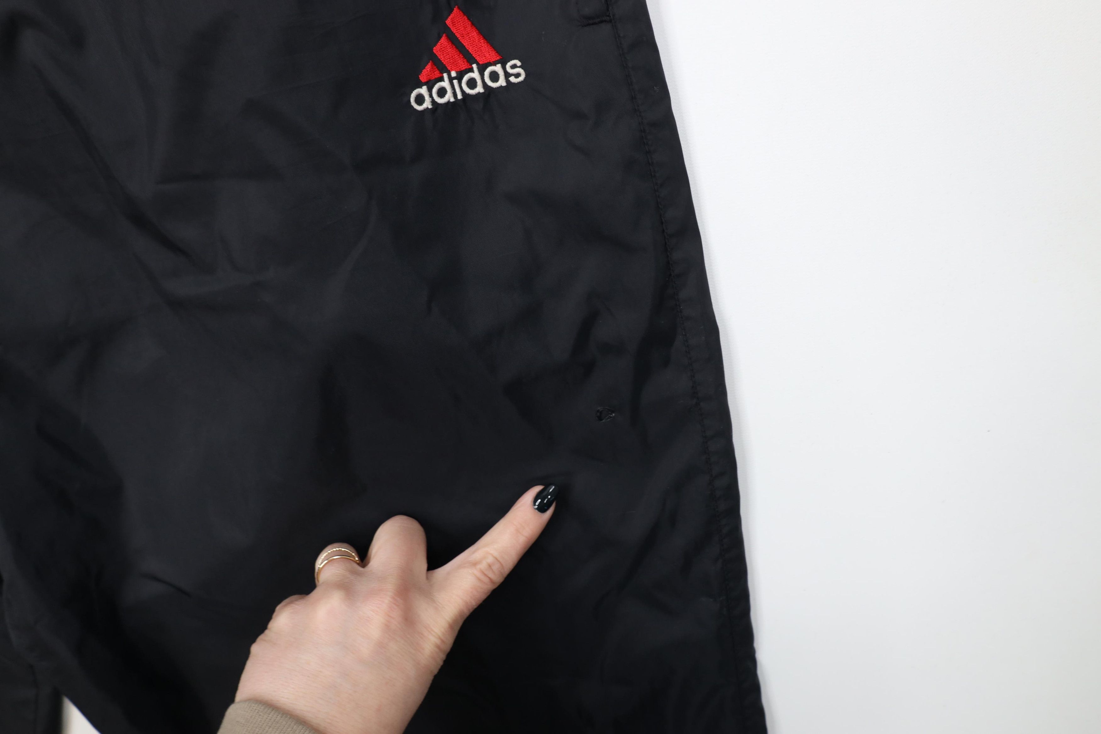 Adidas Vintage 90s Adidas Spell Out Windbreaker Joggers Pants Black Size US 38 / EU 54 - 7 Thumbnail