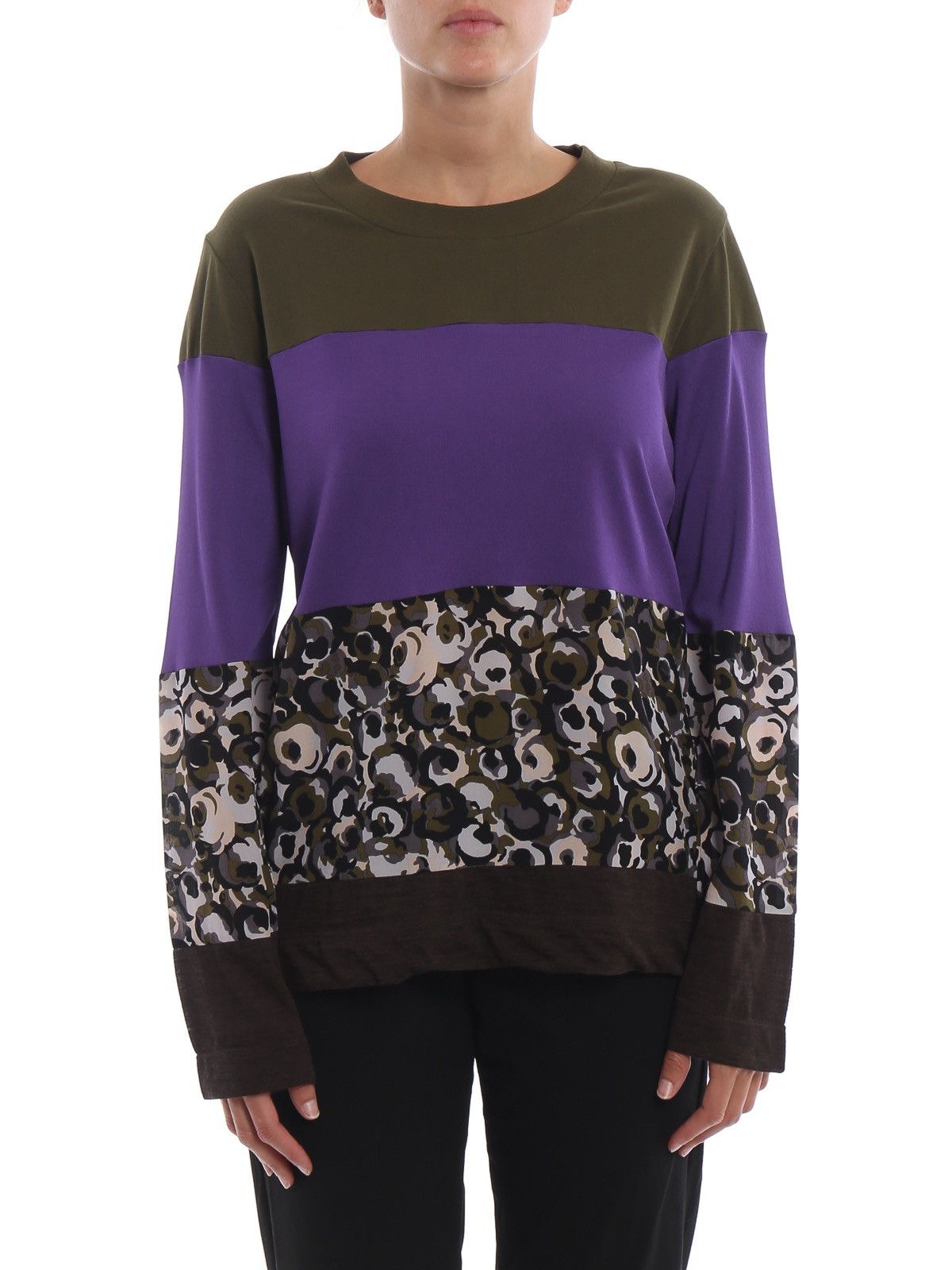 Marni Marni Colour Block Panelled Long Sleeve T-shirt RRP 350$ Size M / US 6-8 / IT 42-44 - 12 Thumbnail