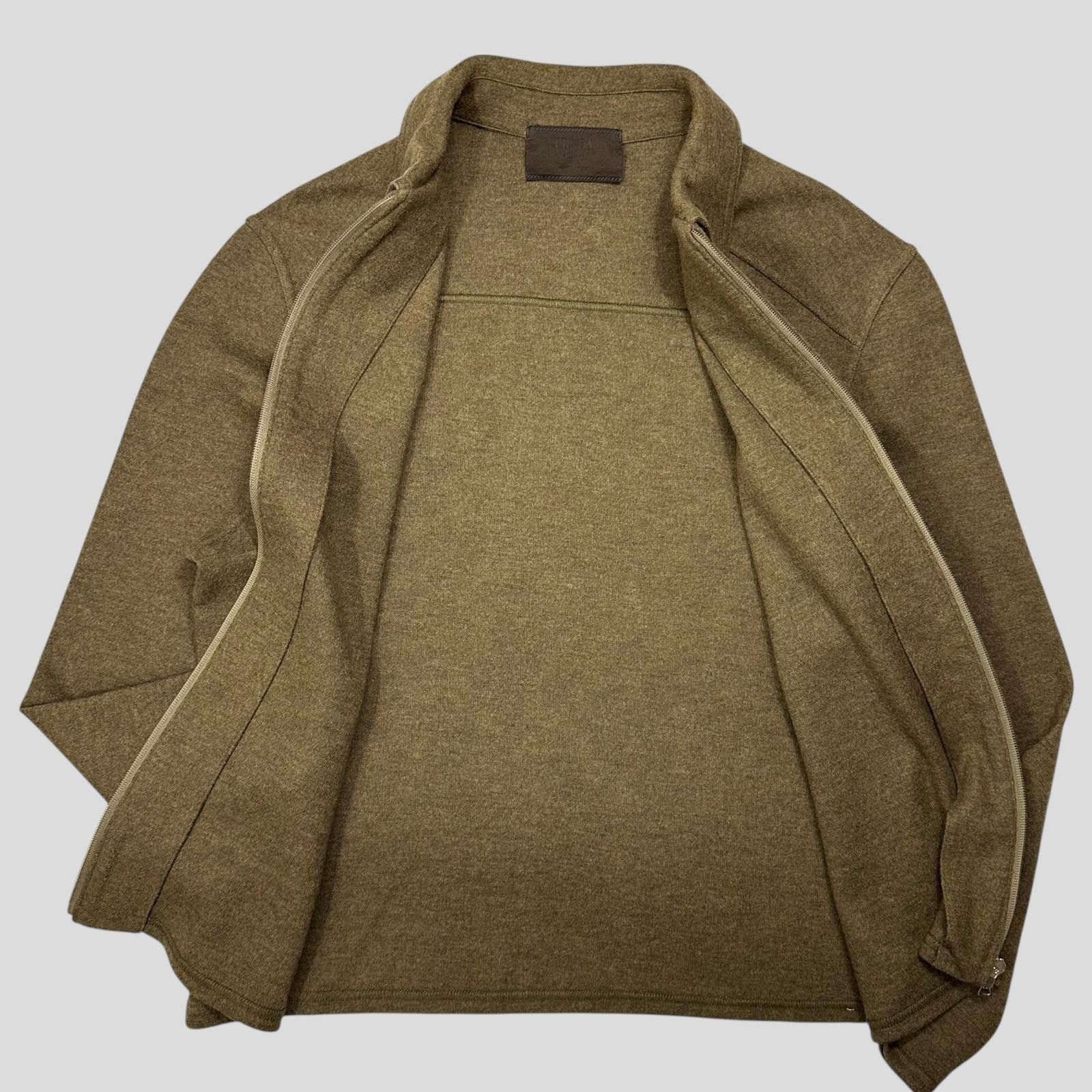 Prada Prada Milano FW98 Heather Green Wool Zip-up Work Jacket - M Size US M / EU 48-50 / 2 - 4 Thumbnail