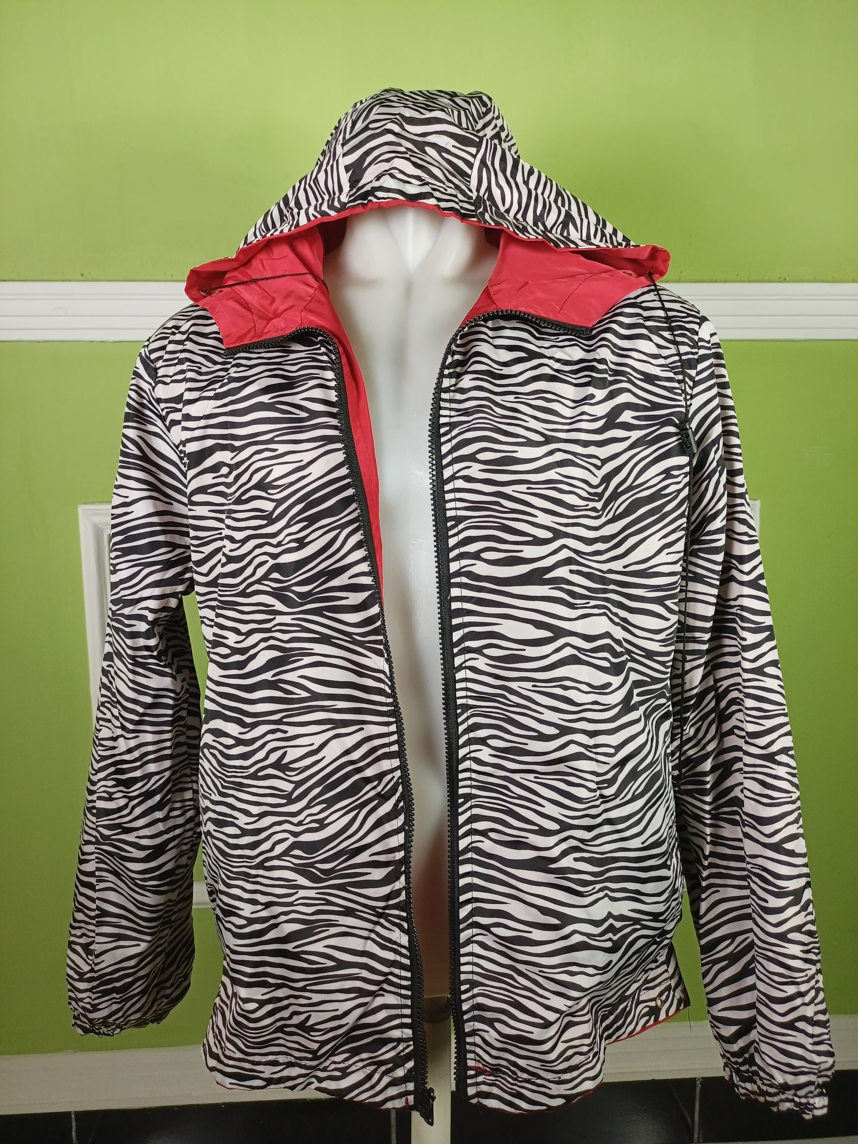 Japanese Brand BIGBANG Reversible Animal Print Wind breaker Zip Hoodie Size US L / EU 52-54 / 3 - 10 Thumbnail