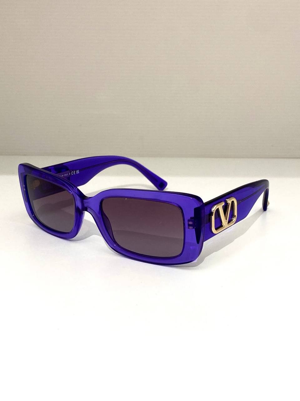 Valentino Valentino V Logo Signature Rectangular Oversized Sunglasses Size ONE SIZE - 4 Thumbnail