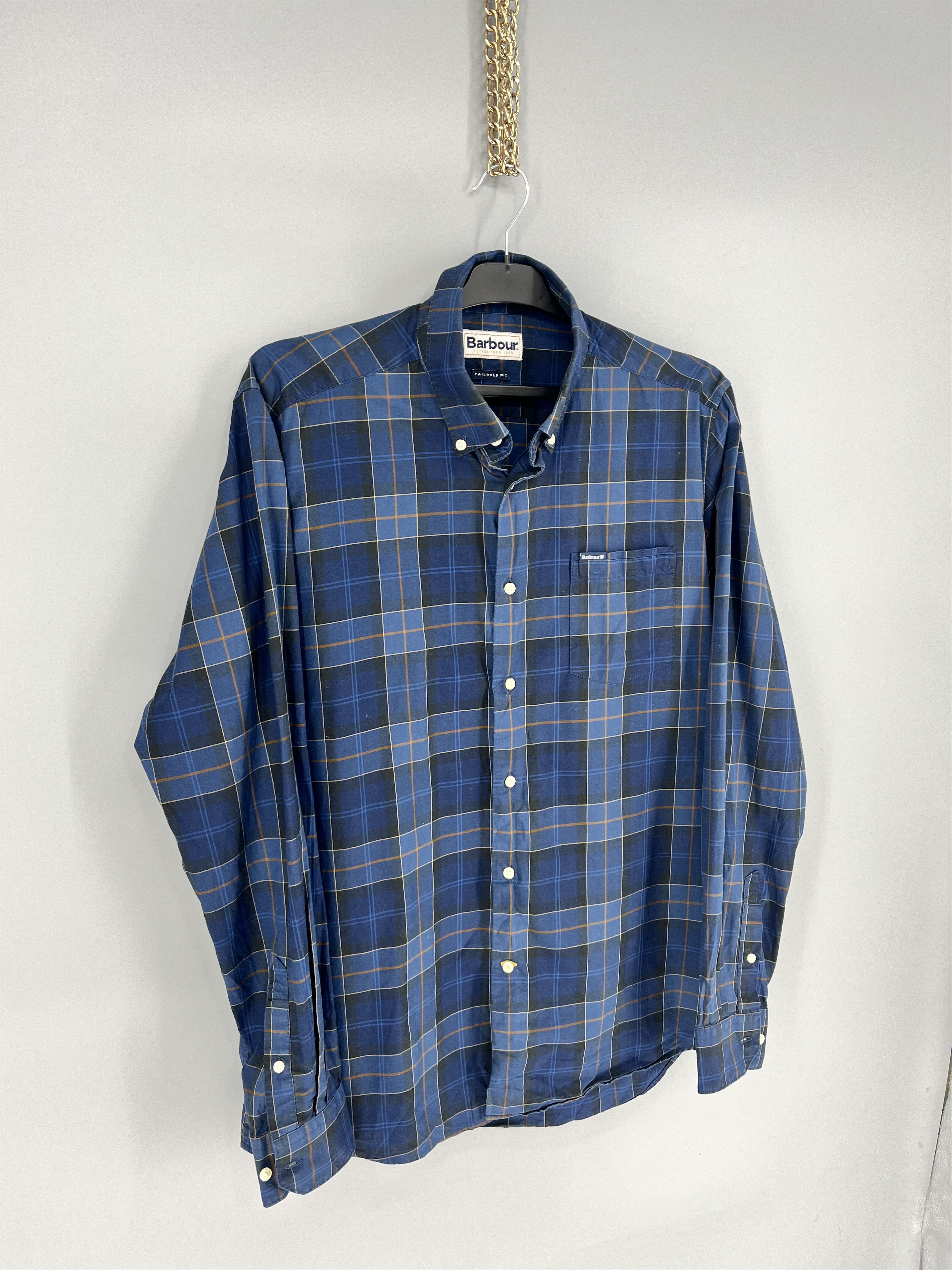 Barbour Vintage Barbour Plaid Blake Cotton Flannel Casual Size US L / EU 52-54 / 3 - 2 Thumbnail