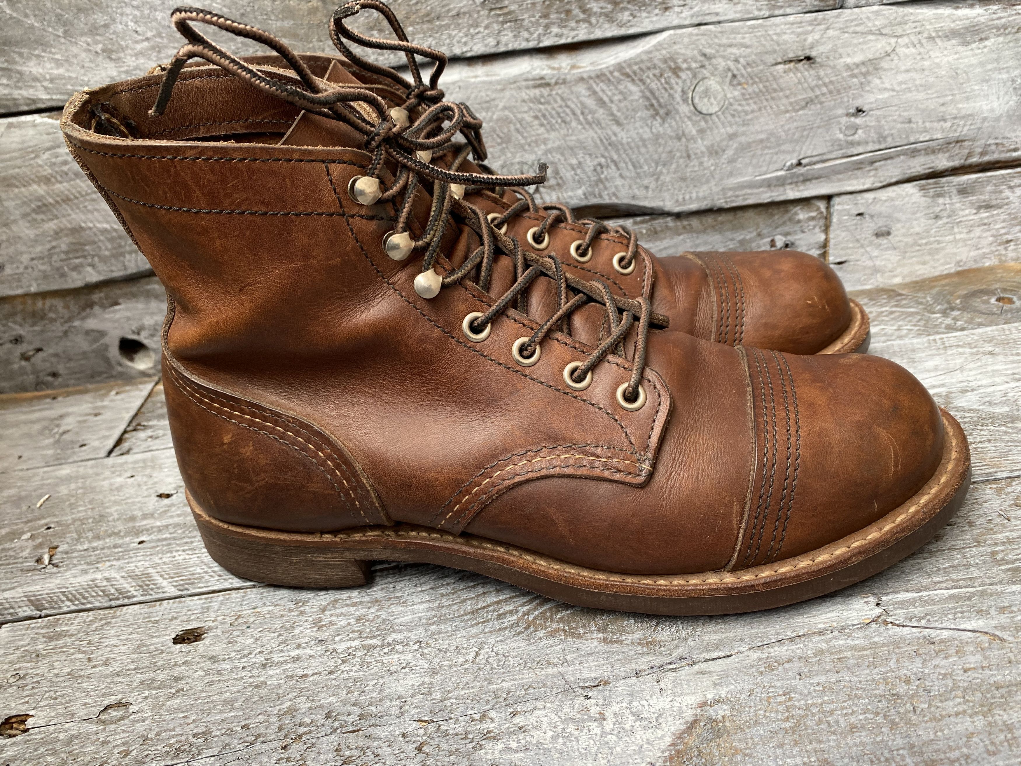 Red Wing Redwing Heritage iron ranger amber harness bootssz 7.5D Size US 7.5 / EU 40-41 - 9 Thumbnail