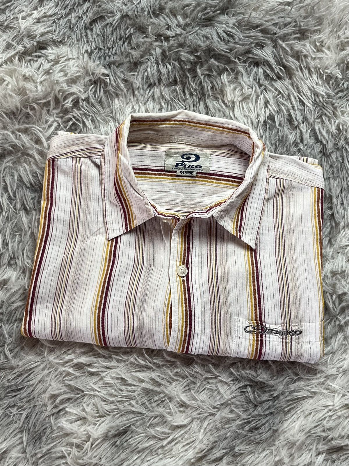 Other Vintage Piko Button Shirt Size US XL / EU 56 / 4 - 1 Thumbnail